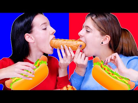 ASMR Drink Race, Hot Dog Battle, Tic Tac Toe Game | Most Popular Challenges Party By LiLiBu