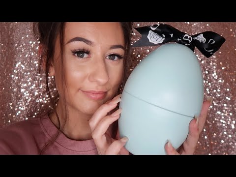 [ASMR] Glossybox Easter Egg Unboxing! 🐥😍 (Tapping, Crinkling & Whispering)