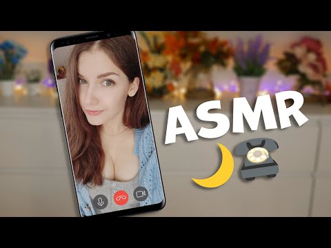 АСМР [RP] Звонок в скайпе перед сном 🌙☎️ ASMR Skype call before bedtime 💤