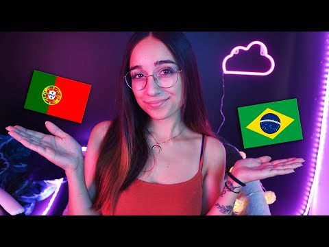 ASMR em Português | DIFERENÇAS LINGUÍSTICAS ~ 🇵🇹 PORTUGAL vs. BRASIL 🇧🇷
