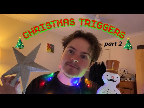 Lofi Fast & Aggressive ASMR Hand sounds, Christmas Triggers, Build up, Tapping & Scratching + part 2