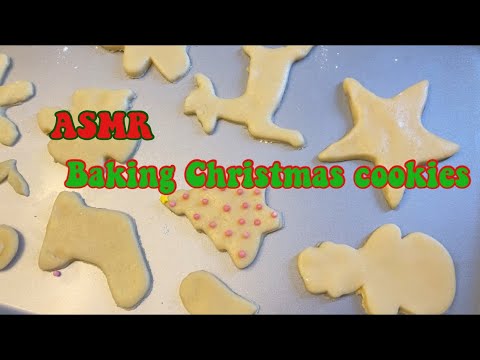 ASMR baking Christmas cookies! (Voiceover)