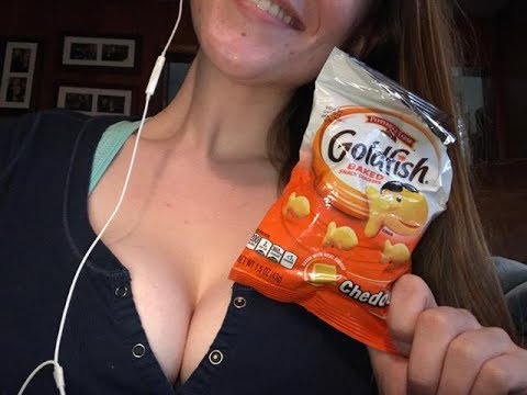 ASMR Eating Show: CRUNCHY Goldfish