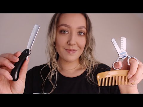 ASMR Barbershop/Haircut and Shave With Kids Toys Roleplay