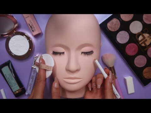 ASMR Makeup on Mannequin ✨
