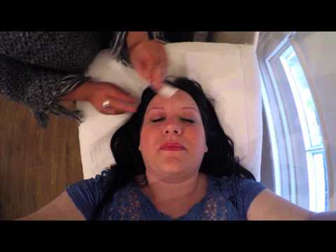 Asmr Getting my Eyebrows waxed at a beauty salon - filmed on my go pro !
