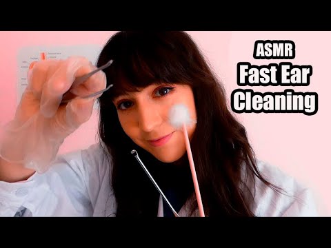 ⭐ASMR Fast & Intense Ear Cleaning, Doctor Roleplay (Soft Spoken)