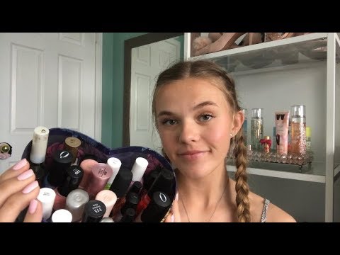 ASMR My Nail Polish Collection (lots of lid sounds!)