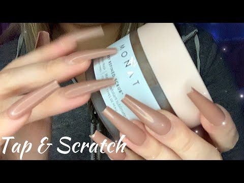 ASMR | skincare routine show & tell 💕 (tapping, scratching, lid sounds)