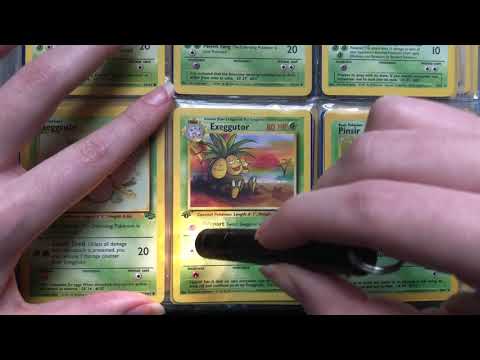 ASMR Pokemon Card Inspecting and Cleaning [no talking]