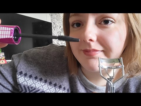 ASMR- ROLEPLAY Friend Does Your Eyelashes (personal attention)