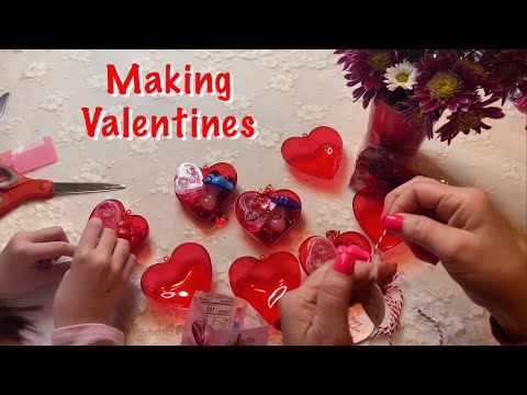 ASMR Valentine treat bags (No~talking only) Avery & I work on Valentine treat bags for classmates