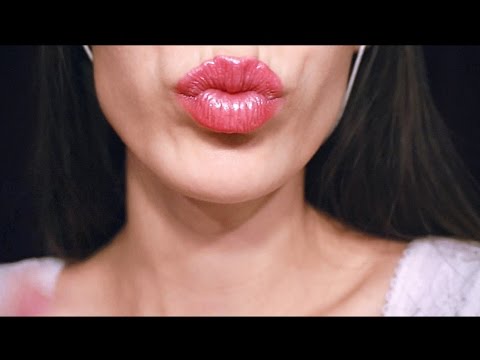 1 HOUR ASMR Layered Kiss, Unintelligible Whispers, Breathing, Purring, Lotion Sounds, Omnom