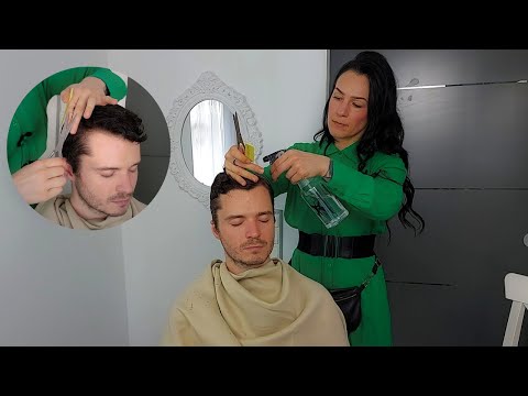 Real Cutting Realistic Hairdresser Roleplay *ASMR Lofi Sounds*