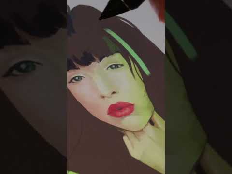 Amazing Digital ART | Satisfying Painting Process 💚 #Shorts