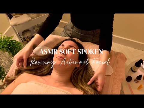 ASMR Sleepy Autumnal Facial | Soft Spoken | Jade Comb & Rose Quartz with Gentle touch Facial Massage