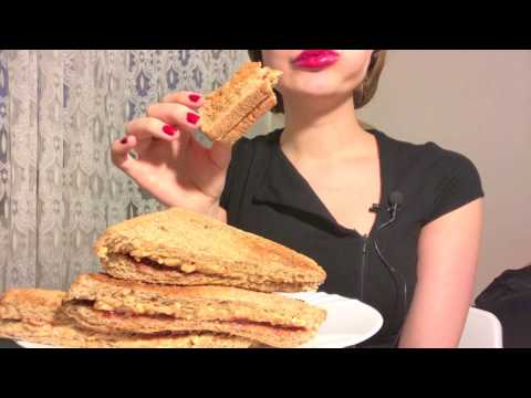 Peanut Butter & Jelly Sandwiches (ASMR Eating & Mouth Sounds - No Talking)