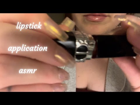 ASMR 💄 lipstick & lipgloss application ✨ using you as my mirror (no talking)