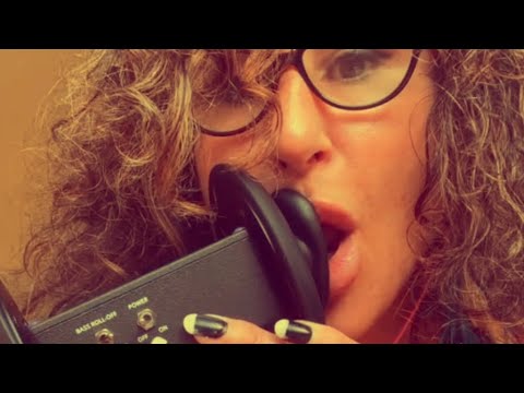 ASMR ear eating - intense and aggressive at times - mic tapping and blowing