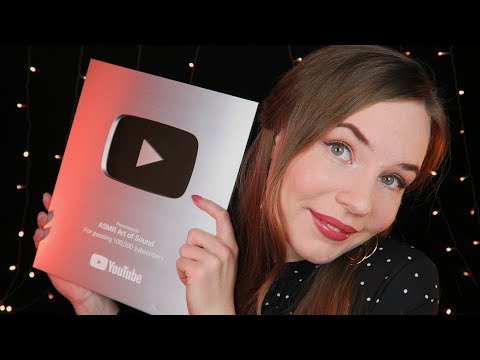 MY 5 YEARS IN ASMR - Silver Play Button 100k Award - Brain Scratching, Upclose Whispering