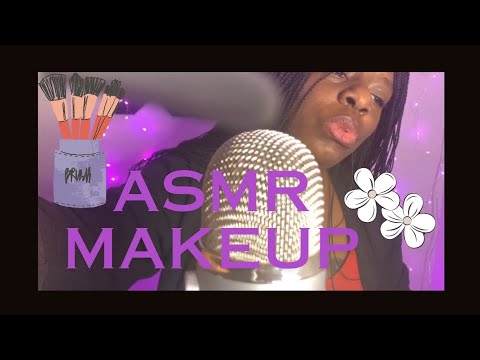 ASMR   Doing your makeup 💄 ✨️ Brushing your face