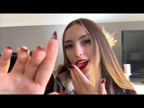 ASMR | PERSONAL ATTENTION for you (face touching, painting and mouth sounds) german/deutsch 🫦