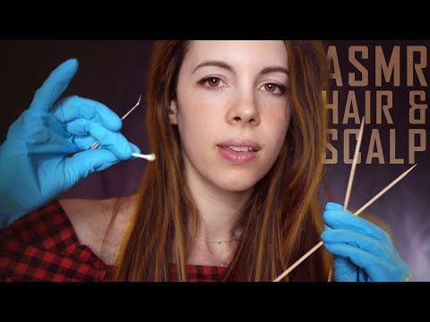 ASMR Scalp Check & Unique Hair coloring - Ear Cleaning, Gloves, Tingles, Sleep