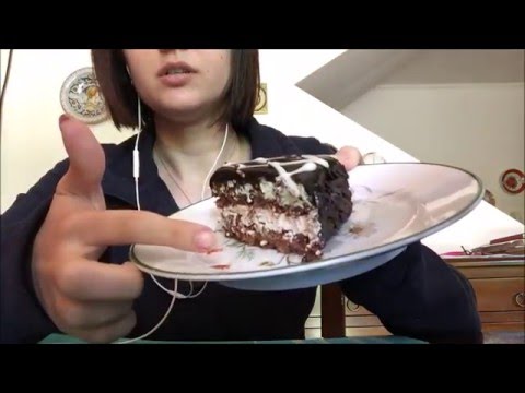 ASMR Eating Chocolate Cake