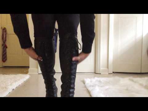 Asmr - Black knee high boots