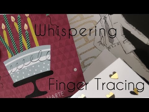 ASMR- Tingly Birthday Cards💤 |Whispering|Tracing|Tapping|Scratching|Relaxing sounds|