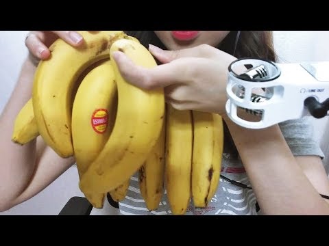 한국어 ASMR 바나나 🍌 이팅사운드 과일 먹방 Banana Fruit Korean Eating sounds mukbang