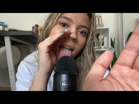 ASMR| Comforting & Wet Close up Mouth Sounds- Tongue Swirls/ Mic Licklng