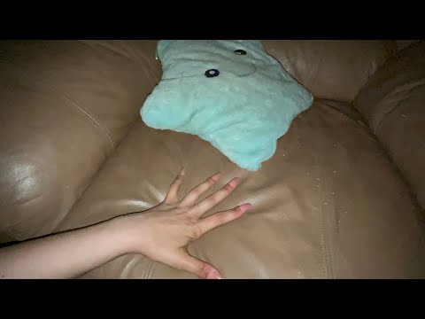 ASMR tapping in scratching on leather couch 🛋️ + B&BW haul!!