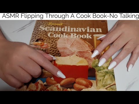 ASMR Flipping Through A Cook Book-No Talking (Custom Video For Carla)