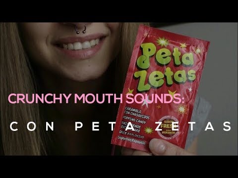 ♥ Mouth sounds Peta Zetas/ Eating candy/ Crunchy sounds [ASMR en español]
