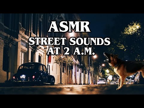ASMR | City Sounds for Sleep at 2 a.m. ~ Relaxing Video