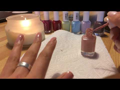ASMR: Painting my nails and chatting