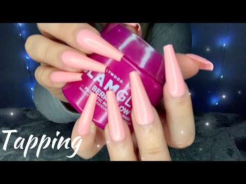 ASMR | Tapping with Long Nails 💕 (everything pink)