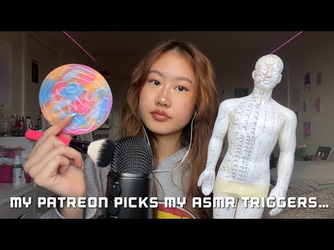 my patreon picks out my ASMR triggers (5 triggers + a surprise one…)