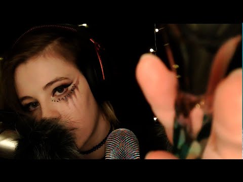 3 mics ASMR to calm you down - fluffy sounds, brushing, visuals, whispered, rain