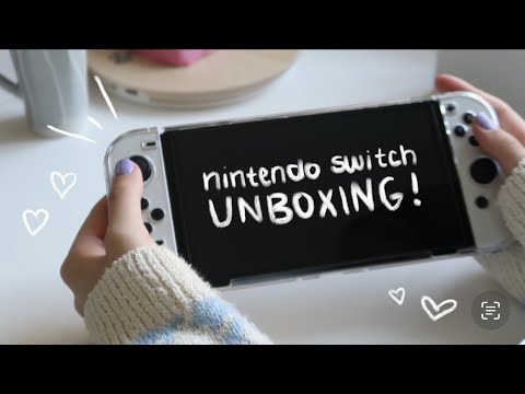 ASMR unboxing my new switch OLED 🤍 | close up whispering | (german/deutsch) | emily asmr