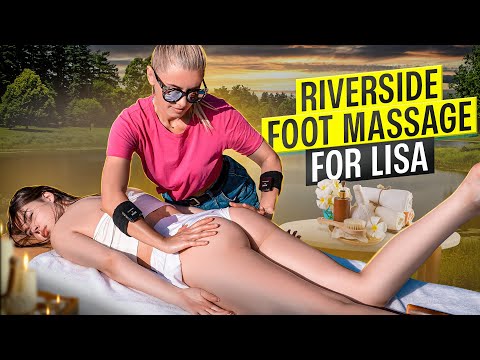 AUTUMN ASMR MASSAGE IN NATURE - RIVDERSIDE FOOT MASSAGE FOR LISA