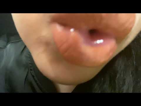 ASMR|Up-Close Lens licking & Soft Kisses