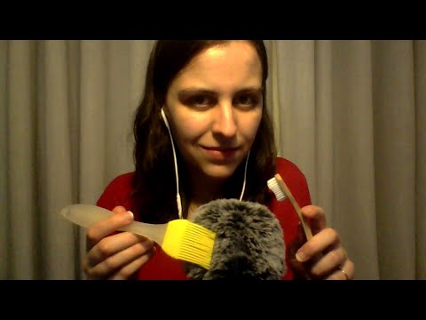 ASMR Fluffy Mic Brushing with Repeated Phrases (It's OK, may I touch you, Tingly Tingles...)