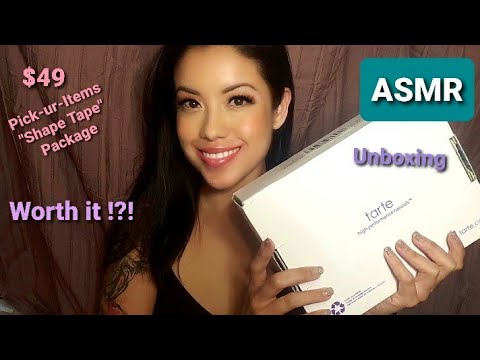 ASMR| Unboxing Tarte Shape Tape $49 "Pick Your Items" Package Deal