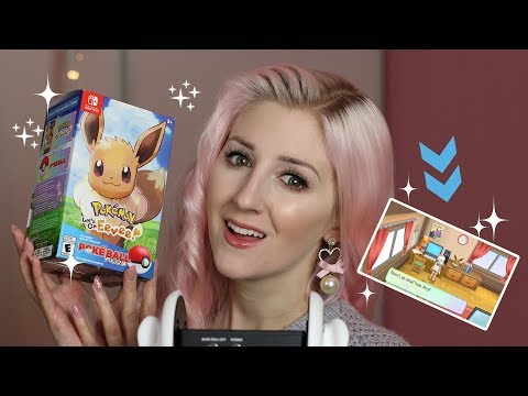 Pokémon Let's Go Eevee LET'S PLAY! (ASMR Ear to Ear + gameplay/game controller sounds)