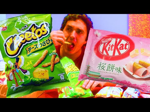 WASABI CHEETOS + SAKURA JAPANESE FOODS FEAST ! | NOMNOMSAMMIEBOY