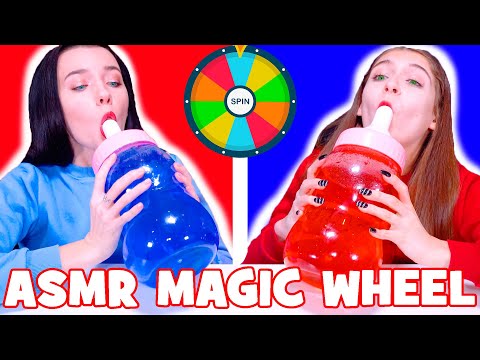 ASMR Mystery Wheel Drink Challenge