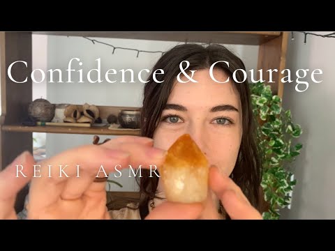Reiki ASMR ~ Courage | Self Confidence | Solar Plexus and Sacral Chakra