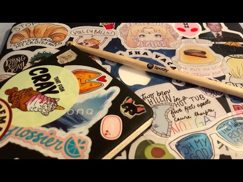 ASMR | Sticker Tracing | Slow & Articulate Whispering